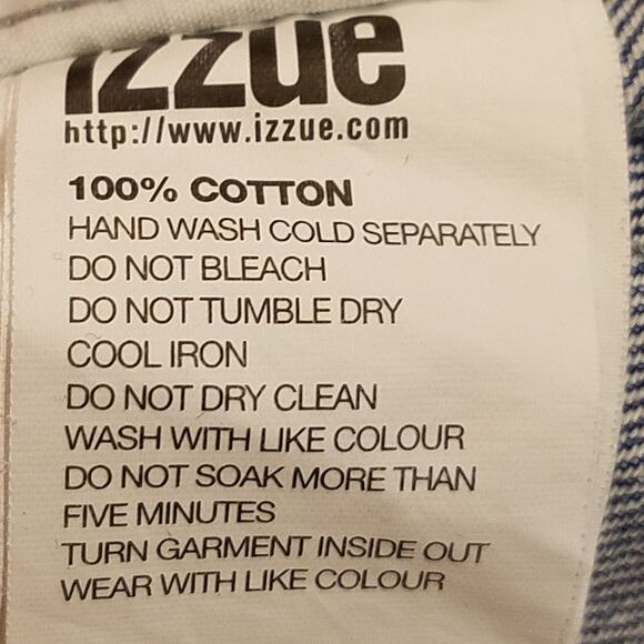 Izzue Acid Washed 100% Cotton Denim Romper Y2K Size XS - Picture 9 of 9